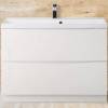 Тумба под раковину Belbagno Marino MARINO-700-2C-PIA-BL-P 70x45x80.5 Bianco Lucido напольная с двумя выкатными ящиками