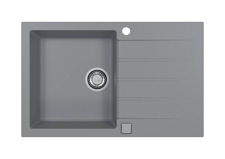 Мойка кухонная Alveus Granital Cadit 20 1132025 Concrete - G81 с сифоном, 79x50