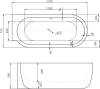 Акриловая ванна BelBagno BB11 1700 170x75 L фото 4