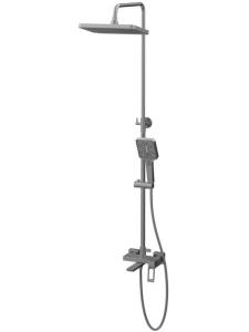 Душевая стойка Haiba HB24732-3 со смесителем, оружейная сталь