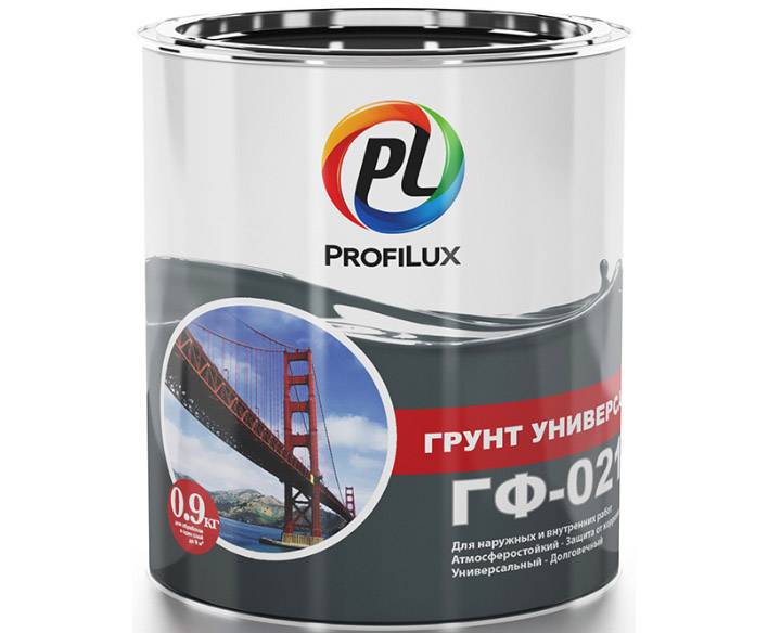 Грунт ГФ-021 по металлу и дереву Profilux серый 20 кг
