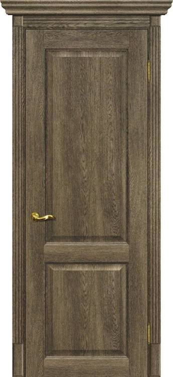 Межкомнатная дверь экошпон Мариам Тоскана-1, глухая, бруно 600x2000