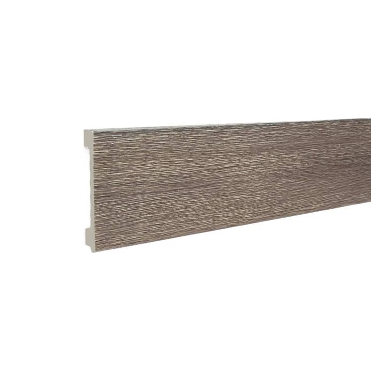 Плинтус ТД Меридиан P1-123-N напольный с тиснением 2400x80x12