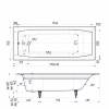 Чугунная ванна Delice Repos DLR220508-AS 170x70, с антискользящим покрытием, без ножек фото 4
