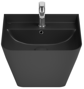 Раковина Isvea Sott'Aqua 10SQ37002SV-2N черный матовый, 50x42