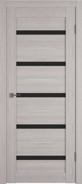 Межкомнатная дверь Владимирская Фабрика Дверей Atum Al 7 Stone Oak стекло Black Gloss SM 800x2000