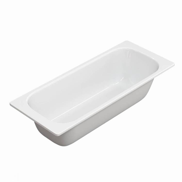 Стальная ванна Watersense Milana W00800 без ножек, 170х70