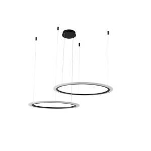 Люстра Crystal Lux Manzana Sp53W Led D600+800 Black
