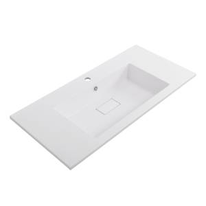Раковина Cezares Slider CZR-1000/480-LV-MR-PRS белый матовый, 100x48x14.2