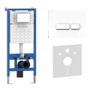 Система инсталляции для унитазов Iberica Blanca Crystal-R IB001.221 кнопка смыва белый