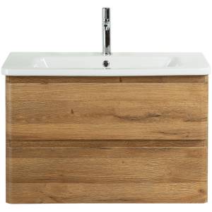 Тумба с раковиной Belbagno Albano-Cer ALBANO-CER-800-2C-SO-RR 77x44x50 Rovere Rustico подвесная с двумя выкатными ящиками