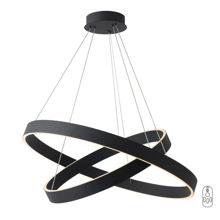 Большая подвесная светодиодная люстра Crystal Lux TRON SP123W LED BLACK