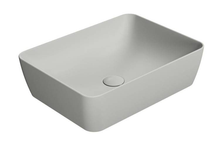 Раковина GSI Nubes 903717 серый матовый, 50x38
