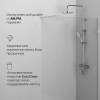 Душевая перегородка Am.Pm X-Joy W94WI-120-F1-MTE 120x195, стекло прозрачное 6 мм, профиль хром матовый фото 5
