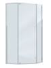 Душевой уголок Cezares PLANE-P-1-100-C-CR профиль хром, стекло прозрачное, 100x100x195