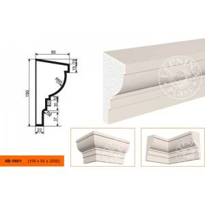 Карниз LepninaPlast КВ-190/1 200x9.5x19