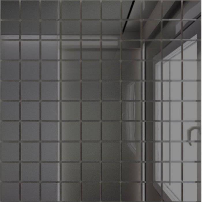 Мозаика ДСТ Зеркальная мозаика Г25 Графит (2.5x2.5) 30x30