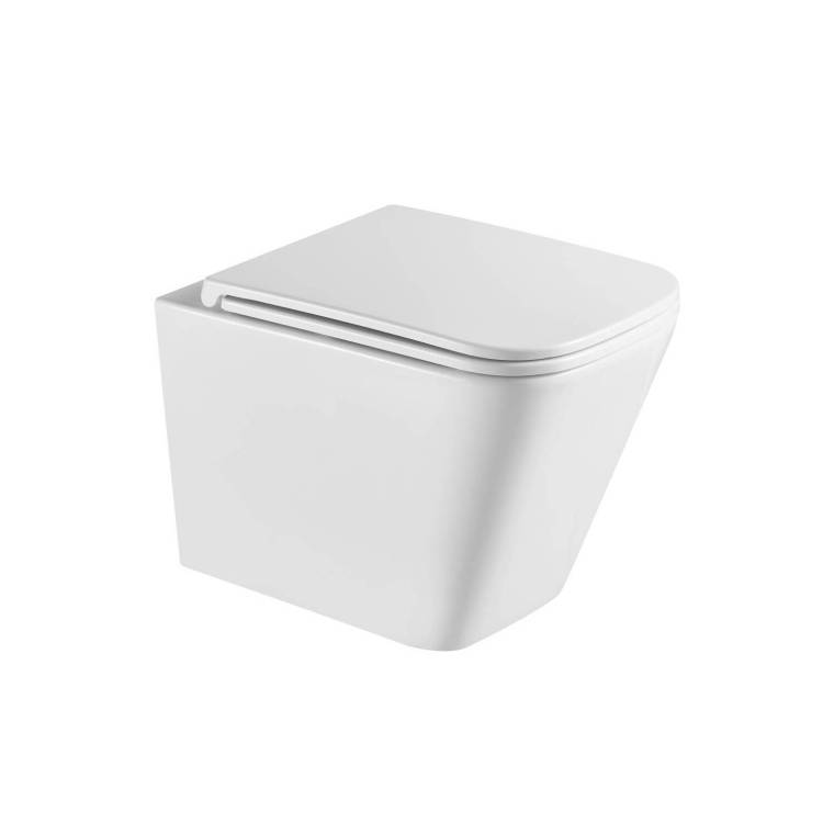 Унитаз подвесной Terminus Ватикан 03W49x34W безободковый, с крышкой-сиденьем микролифт