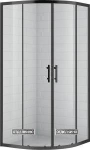 Душевой уголок Cezares Eco O R 2 90 C NERO