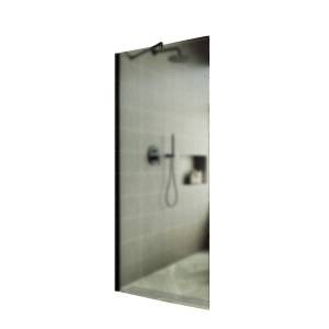 Душевая перегородка MaybahGlass MGD-700-6ш 79x195, стекло сатин 8 мм, профиль черный