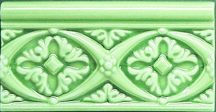 Бордюр Adex Modernista ADMO4005 Relieve Bizantino C/C Verde Claro 7.5x15