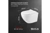 Унитаз подвесной BOND Oval F13-10 безободковый, с крышкой-сиденьем микролифт фото 11