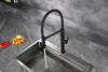 Смеситель для кухни AQUAme Cucina AQM9904MB с гибким изливом, черный матовый фото 6
