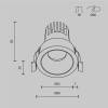 Встраиваемый светильник Technical Dip DL115-10W-4K-B фото 13