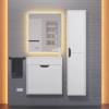 Шкаф-пенал Uperwood Modul 2930205401 с дверцами, матовый, белый, графит, 33 см фото 5