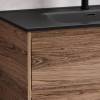 Тумба с раковиной Sancos Libra Floor 120 Дуб чарльстон, черный, раковина для двоих фото 5