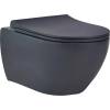 Унитаз подвесной beWash Bogen 88303280 с крышкой-сиденьем микролифт, антрацит матовый