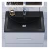 Раковина Uperwood Foster Quartz 291030053 черная матовая, уголь, 60x45.5 фото 4
