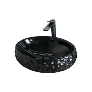 Раковина Gid Lago 52232 9030bf 48 см, черная глянцевая