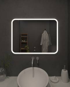 Зеркало Sintesi Jano 100 SIN-SPEC-JANO-100 с LED-подсветкой 1000x700, с подогревом