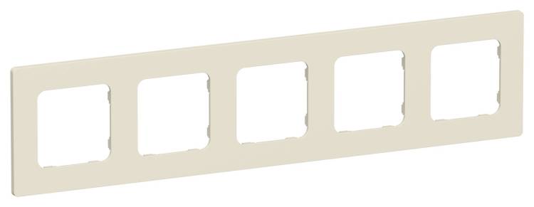 Рамка 5-постовая IEK Flite FI-M52-32-20-K86 сливочный