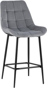 Стул полубарный Stool Group Флекс AV 405-V12-08 (PP) велютто серый