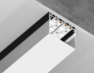 Профиль алюминиевый накладной-подвесной Ambrella light Profile System GP3070BK