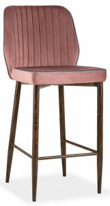 Стул барный Stool Group Лоренс MC72C VELVET HLR-44/ HLR-20EdgeDUAL пыльно-розовый