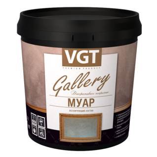 Состав лессирующий полупрозрачный VGT GALLERY МУАР white silver 2.2 кг