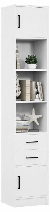 Стеллаж комбинированный МФ Мастер Либерти-41-128 Либерти-41-БТ-128 белый