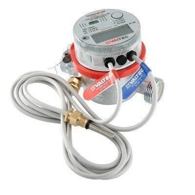 Теплосчетчик квартирный VALTEC VHM-T-15/0,6-С-О с тахометр. расходомером, RS-485 (на обр. труб.) Qn=0,6