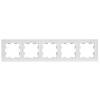 Рамка 5-постовая IEK Brite BR-M52-K91 арктический белый фото 2