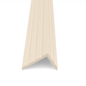 Уголок Lecole ДПК декоративный Wide Жемчужно-белый 4000x60x40