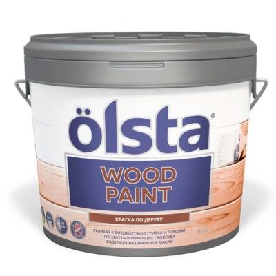 Краска универсальная по дереву Olsta Wood Paint база C 69C Irony 9л