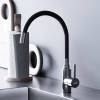 Смеситель для кухни Dorff Logic D3007622 с гибким изливом, черный фото 4