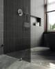 Душевая перегородка MaybahGlass MGD-274-4 79x195, стекло графит 8 мм, профиль хром глянцевый фото 4