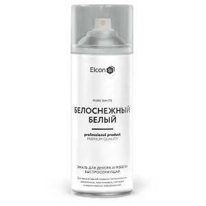 Эмаль для декора и мебели быстросохнущая Elcon белоснежный белый 520 мл