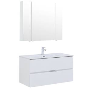 Мебель для ванной Aquanet Алвита New 100 274205 белый матовый, 1382x1010x460