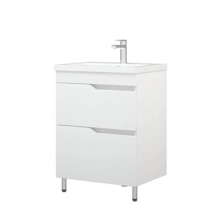 Тумба с раковиной Corozo Теона 60 Z2 напольная, белый