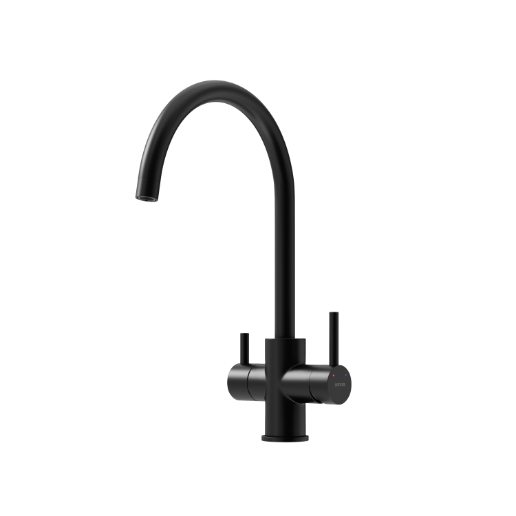 Смеситель для кухни Sancos Taper SC4012MB с возможностью подключения фильтра для воды, черный матовый